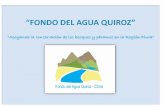 “FONDO DEL AGUA QUIROZ” - … · Aypate, 18 de julio. Participación en Curso en Santa Cruz , Bolivia. Actividades de difusión: Videos del mecanismo de retribución – 02 Spots