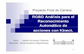 Proyecto Final de Carrera - maia.ub.essergio/linked/gabrieldtwweights.pdf · Proyecto Final de Carrera: RGBD Análisis para el Reconocimiento Automático de acciones con Kinect. Autor: