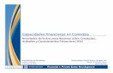 Capacidades financieras en Colombia - Banco de la ... · - Variaciones de las capacidades financieras ... de las preguntas y diferentes ... Uso de productos financieros entre las