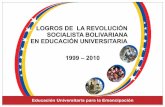 LOGROS DE LA REVOLUCIÓN SOCIALISTA …portal.cuc.edu.ve/upc/PNFT/IUP/Folleto Educacion Universitaria en... · garantizar la soberanía alimentaria de la Nación. Más de 3.000 jóvenes