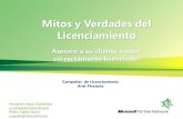 Mitos y Verdades del Licenciamiento - Microsoft … · Boletín 5160 de las Normas y Procedimientos de Auditoría y Normas para Atestiguar “Intangibles ” II. Verificación de