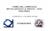 PAMA CMLO-17abril web - Osinergmin - Organismo … · Cadenas de custodia Sistema de archivos ... Fajas y máquina de sinter (Belt mod and Sinter stock pile) 2. Sección Enfriamiento