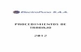PROCEDIMIENTOS DE TRABAJO 2012 - … fileprocedimiento especÍfico de instalaciÓn de retenida bt ... instalacion para puestas a tierra en media tension ... montaje de sed aerea biposte