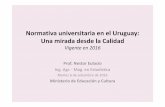 Normativa universitaria en el Uruguay: Una mirada … · Los siete saberes necesarios para la educación del futuro. Pedido a Edgar Morin. UNESCO 1999 I Cegueras del conocimiento