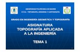 ASIGNATURA TOPOGRAFÍA APLICADA A LA …delegacion.topografia.upm.es/wp-content/uploads/... · topografÍa aplicada a la ingenierÍa tema 1 e.t.s.i. topografÍa, geodesia y cartografÍa