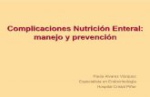 Complicaciones Nutrición Enteral: manejo y prevención · Complicaciones Nutrición Enteral: manejo y prevención Paula Alvarez Vázquez Especialista en Endocrinología. Hospital