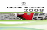 INFORME DE GESTIÓN SEDE PALMIRA-2008 · Presupuesto año 2008 ... 3.1.2 Acompañamiento PAES 2008 II ... Inventario de Sustancias o Soluciones en el cuarto de residuos químicos