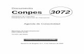 Documento Conpes 3072 - mintic.gov.co · Este documento presenta a consideración del CONPES la “Agenda de Conectividad ... permite que las compañías, grandes y pequeñas, puedan