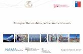Energías Renovables para el Autoconsumo · • Intenso desarrollo internacional. Situación en Chile similar a ERNC en mercado eléctrico 8 - 10 años atrás. Un cuarto de la inversión