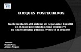 CHEQUES POSFECHADOS - dspace.espol.edu.ec · crédito bancario, y las trasladan a prestamistas informales con altas tasas de interés. ... Agrícola 6 6,4 6,4 92,6 Comercial 7 7,4