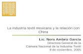 La industria textil mexicana y la relación con Chinaherzog.economia.unam.mx/deschimex/cechimex/chmxExtras/document… · ¿Cuál es la importancia del sector textil ... entre otros