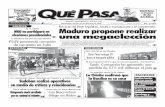 Maracaibo, jueves 22 de febrero de 2018 Maduro …2018.quepasa.com.ve/site/wp-content/uploads/2018/02/Edición-2564-1... · Diez rutas fueron beneﬁciadas MUD no participará en