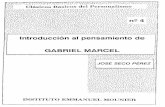 Introducción al pensamiento de - Instituto … ..... "Testamento filosófico de Gabriel Marcel", en Homenaje a X. Zubiri. So ciedad de Estudios y Publicaciones Madrid, 1970. (En R.
