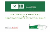 Curso experto en Microsoft Excel 2013 Alfredo Rico experto en Microsoft Excel 2013 – Alfredo Rico – RicoSoft 2014 Página 6 1.2. Iniciar Excel 2013 Vamos a ver las dos formas básicas