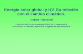 Energía solar global y UV. Su relación con el cambio ... · Este calentamiento global se explica mediante modelización ... Calentamiento global del planeta ... Diapositiva 1 Author: