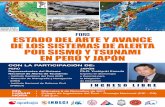  · FORO ESTADO AVANCE DE SISTEMAS DE ... DE SISTEMAS DE Y TSUNAMI CON LA PARTICIPACIÓN DE: PERÚ Representantes del Sistema Nacional de Alerta de Tsunamis: Instituto Geofísico