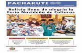 Boletín Informativo Nº 46 DICIEMBRE 2015 Bolivia … · cias como las principales respon-sables de promover ese modelo. co celebrada en Tiquipaya el pa- ... Feria Navideña de Culturas
