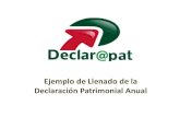 Ejemplo de Llenado de la Declaración Patrimonial Anualegobierno.aguascalientes.gob.mx/declarapat/comun/... · 2012-07-18 · •DECLARACION ANUAL • CURP •CIP clavede identificación