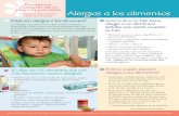 Problemas comunes de la infancia y la niñez Alergias … · Problemas . comunes de la infancia y la niñez (desde el nacimiento hasta los 5 años) Alergias a los alimentos ¿Qué