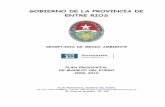 GOBIERNO DE LA PROVINCIA DE ENTRE RIOS · Descripción general del territorio de la provincia ... de la Ley 9868/08 – Manejo y Prevención del ... de comunicación civil y/o militar,