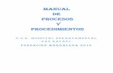 MANUAL DE PROCESOS Y PROCEDIMIENTOShospitalsanrafaeldefundacion.gov.co/wp-content/uploads/2018/04/01... · Es característica fundamental del modelo de gestión del Servicio Farmacéutico