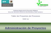 Taller de Proyectos de Procesos TPP IVcapacitacionydesarrollo.stps.gob.mx:140/MATERIAL_DE... · Taller de Proyectos de Procesos Módulo IV Administración de Proyectos 1 C E F O R