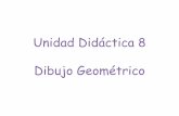 Unidad Didáctica 8 Dibujo Geométrico · Haciendo centro en el vértice del ángulo V, con un radio cualquiera determinamos el punto A sobre uno de los tramos rectos. 2. ... Vértice