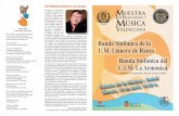 Banda Sinfónica de la U.M. Llanera de Ranes Banda ... · exposición de partituras tanto históricas como contempo-ráneas,juntoconunapartadodiscográﬁ coybibliográﬁ co de nuestra