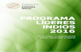 PROGRAMA LÍDERES INDIOS 2016 - spain-india.org · este moderno centro de ocio y cultura en Bilbao, que apuesta por la innovación y la tecnología ... la ciudad. A las preguntas