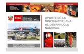 APORTE MINERO AL DESARROLLO NACIONAL - … · Sostenible en el Perú" PERÚ Ministerio de y . Desarrollo Sostenible Viable Ambiental Sostenible Ministerio ... Sociedad Minera Cerro
