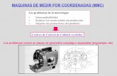 MAQUINAS DE MEDIR POR COORDENADAS (MMC) · Los problemas crecen en piezas de geometría compleja o especiales (engranajes, etc) MMC Métodos tradicionales ... Coordenadas cartesianas