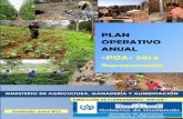 ANUAL POA- 2014 - extranet.who.int · plan operativo anual direccion de planeamiento 1 operativo -plan anual poa- 2014 reprogramación guatemala, marzo 2014 ministerio de agricultura,