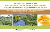 Manual para el Establecimiento y Manejo de Sistemas .... MANUAL AGROFORE… · 2 Manual para el establecimiento y manejo de sistemas agroforestales para las comunidades de la parroquia