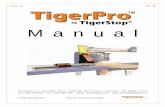Manual - tigerstop.com · Instrucciones de puesta a tierra En el caso de un mal funcionamiento o avería, la conexión a tierra proporciona una vía de menor resistencia para la ...