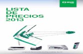 LISTA DE PRECIOS 2013 - Siweb: Acceso Panel Webacceso.siweb.es/content/966148/Ikusi_Tarifa_2013.pdf · IPTV. Streamers (QPSK IP con CI), (COFDM IP), (A/V IP), (DVB-S Radio IP CI).