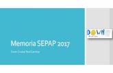 Memoria SEPAP 2017 - downcaminar.org · MEMORIA 2017 OTRAS ACTIVIDADES DEL SEPAP ACTIVIDADES DESTINADAS A USUARIOS PARA ... Sostenibilidad, Empleo y Junta Directiva CERMI) Memoria
