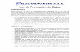 Ley de Protección de Datos electropartes · Constitución Política de Colombia, Ley 1581 de 2012 y Ley 1273 de 2009, corresponde tanto a las directivas de ELECTROPARTES S.A.S así
