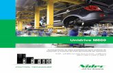 Unidrive M600 - Melcsa.com | Inicio M600 Accionamiento de altas prestaciones para motores de inducción y motores de imán permanente sin sensores 0,75 kW - 2,8 MW con ciclo duro (1,0