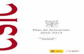 Plan de Actuación 2010-2013 - DIGITAL.CSIC: Homedigital.csic.es/bitstream/10261/42087/1/Area2.pdf · Centros que tienen como objeto el estudio del funcionamiento de los seres vivos