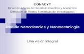 Una visión integral - Red de Nanociencias y … de Nanociencias y Nanotecnolo… · debilidades que se asocian con la dificultad para escalar la ... El modelo ha sido implantado
