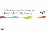 Calibración y verificación G7 con Fiery Color Profiler … · Impresión de muestras 12 . Calibración G7 con Color Profiler Suite: Selección del servidor Fiery 13 ... –Acceda