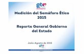 Medición del Semáforo Ético 2015 Reporte General …coeeg.strc.guanajuato.gob.mx/.../2017/06/REPORTE-GENERAL-ETIC… · Página 1 Julio-Agosto de 2015 . Medición del Semáforo