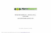 MEMORIA ANUAL 2008 AGROBANCO · ROE, ROA, MOROSIDAD, COBERTURA, LIQUIDEZ ANEXOS ANEXO 1: ESTADOS FINANCIEROS DE AGROBANCO- Recursos Propios ... riesgo al atender a …