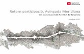 Retorn participació. Avinguda Meridiana - Benvingut a ...ajuntament.barcelona.cat/ecologiaurbana/sites/default/files/noind/... · Infraestructures (PDI). B. Revisió de la jerarquització