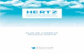 HERTZ - enacom.gob.ar · E RTZ Sistema de Gestión del Espectro Radioeléctrico 5 No obstante, el ENACOM – como Organismo Regulador – tiene facultades para autorizar el