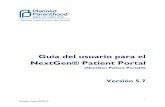 Guía del usuario para el NextGen® Patient Portal · Para recuperar su nombre de usuario ... Fue creada para mostrar a los pacientes ... El programa para bloquear “correo chatarra”