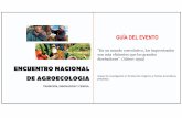 encuentro nacional de agroecologia - lamolina.edu.pe · una mirada al pasado y al futuro de la agroecología en la academia. ... vision del futuro de la agroecologia en la Universidad.