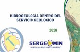 HIDROGEOLOGÍA DENTRO DEL SERVICIO …1).pdf · áridos, vulcanología, geotermia, sismología y de otras disciplinas geológicas en coordinación con el sector competente. h) Recopilar,