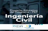Proyecto Educativo del Programa - PEP Ingeniería Civil · 2018-01-23 · En el año 2003 recibe el registro calificado otorgado ... El modelo pedagógico corresponde a un modelo