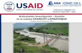 5. Articulación Investigación - Gestión en la cuenca ...para-agua.net/extras/2016.12.20-Chiclayo/presentaciones/5... · • Maestría en GIRH UNPRG que requieren elaborar trabajos